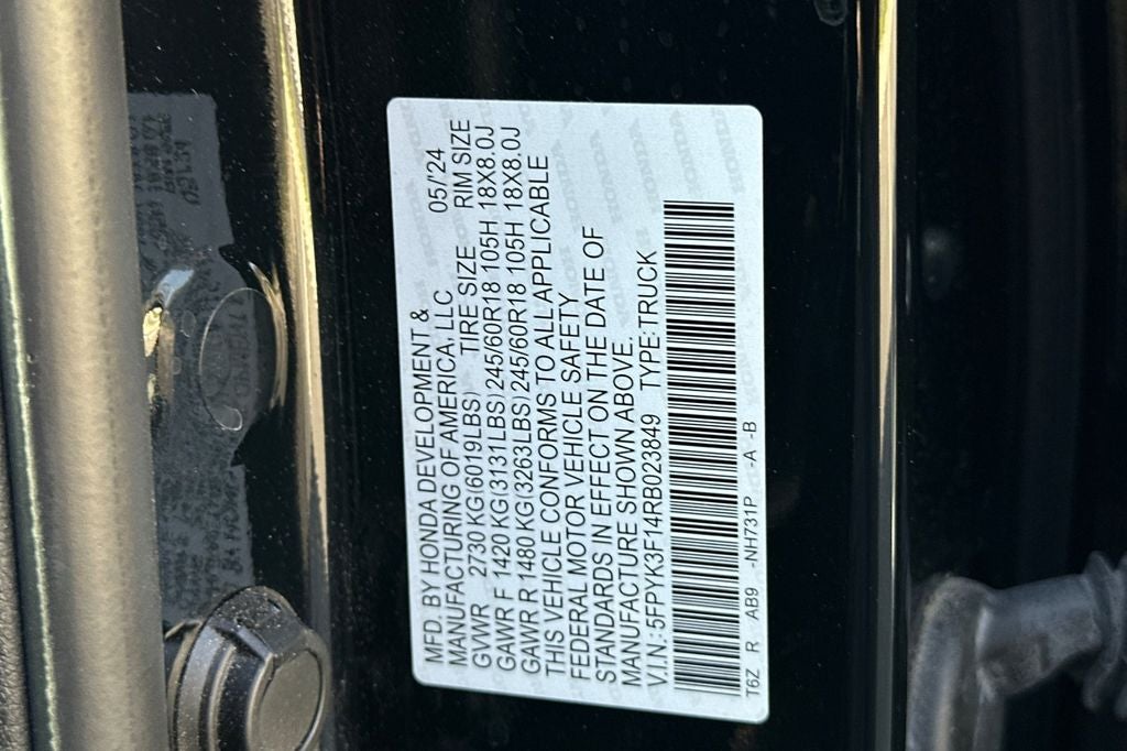 2024 Honda Ridgeline Sport