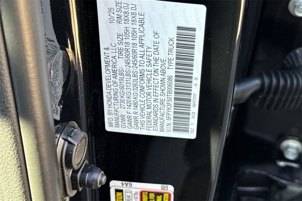 2026 Honda Ridgeline RTL