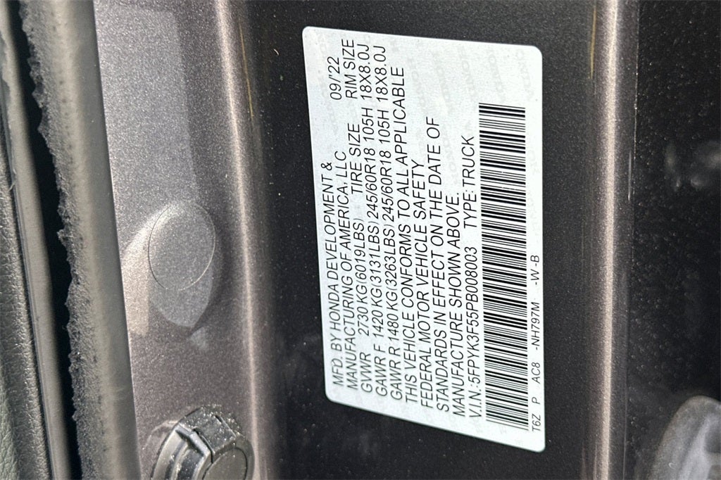 2023 Honda Ridgeline RTL