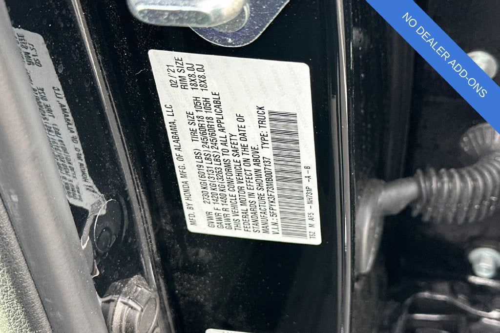 2021 Honda Ridgeline RTL-E