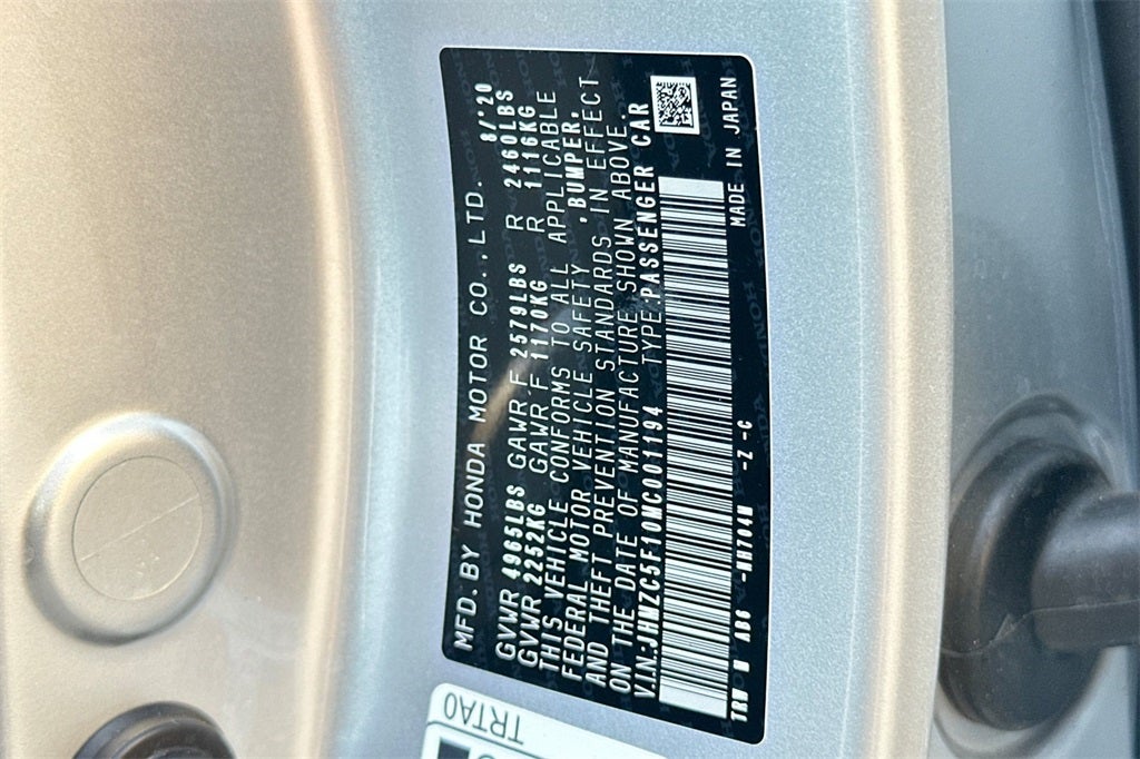 2021 Honda Clarity Plug-In Hybrid Base