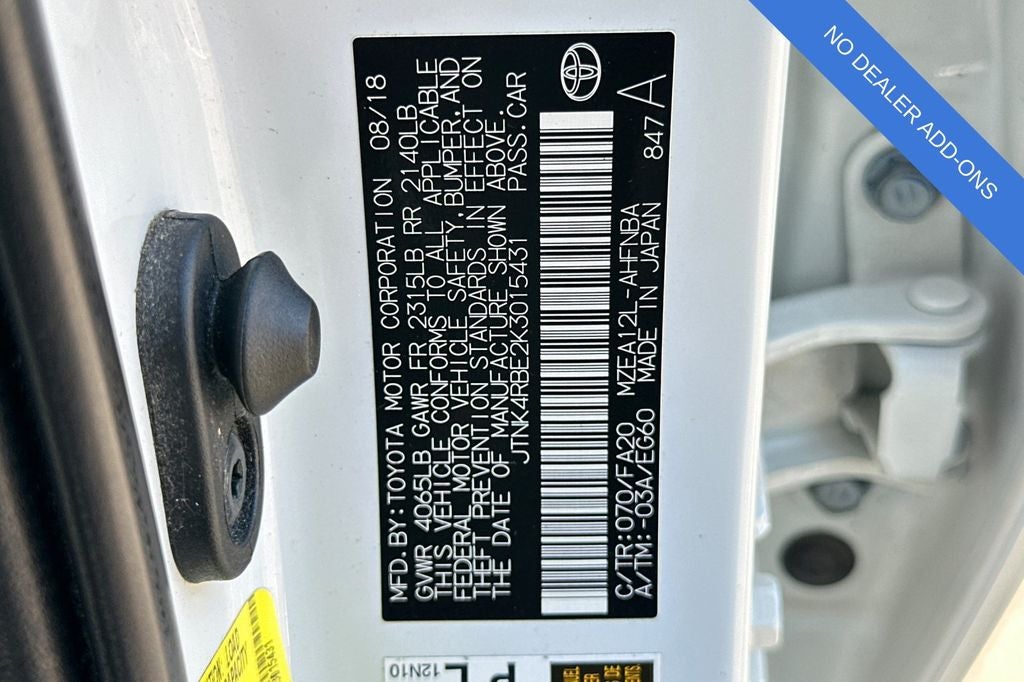 2019 Toyota Corolla Hatchback SE
