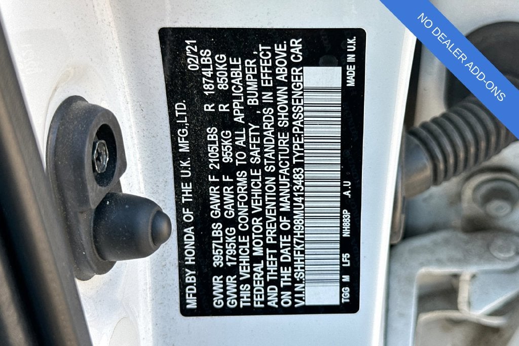 2021 Honda Civic Sport Touring