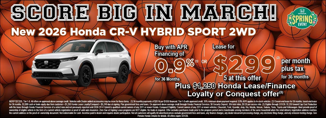 2026 Honda CR-V Hybrid Sport