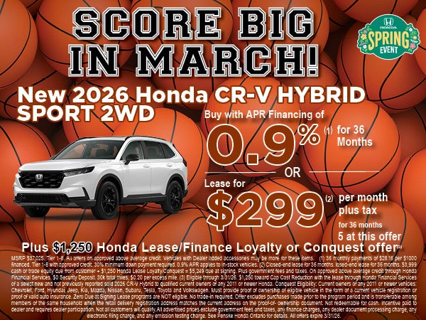 New 2026 Honda CR-V Hybrid