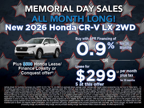 New 2026 Honda CR-V