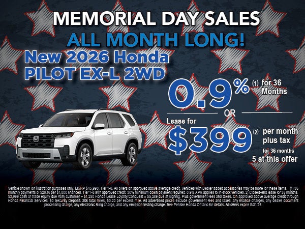 New 2026 Honda Pilot