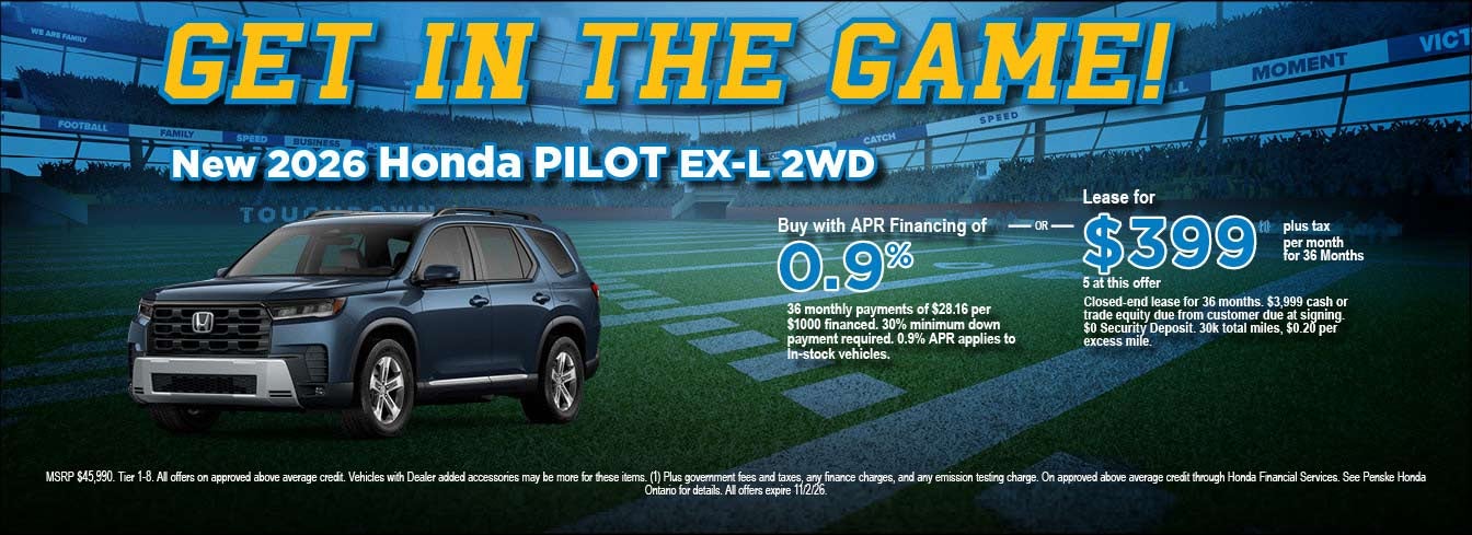 New Honda Pilot Ex-L