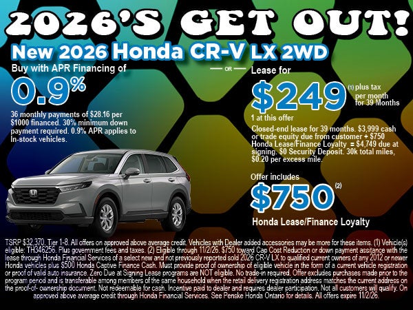 New Honda CR-V LX