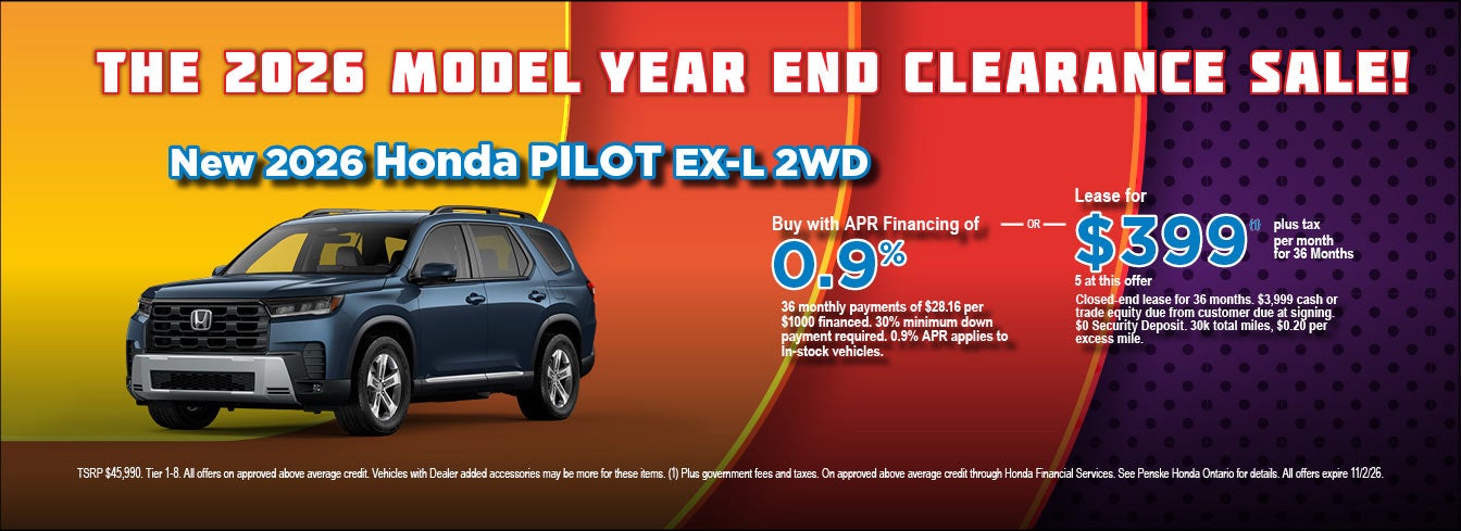 New Honda Pilot Ex-L
