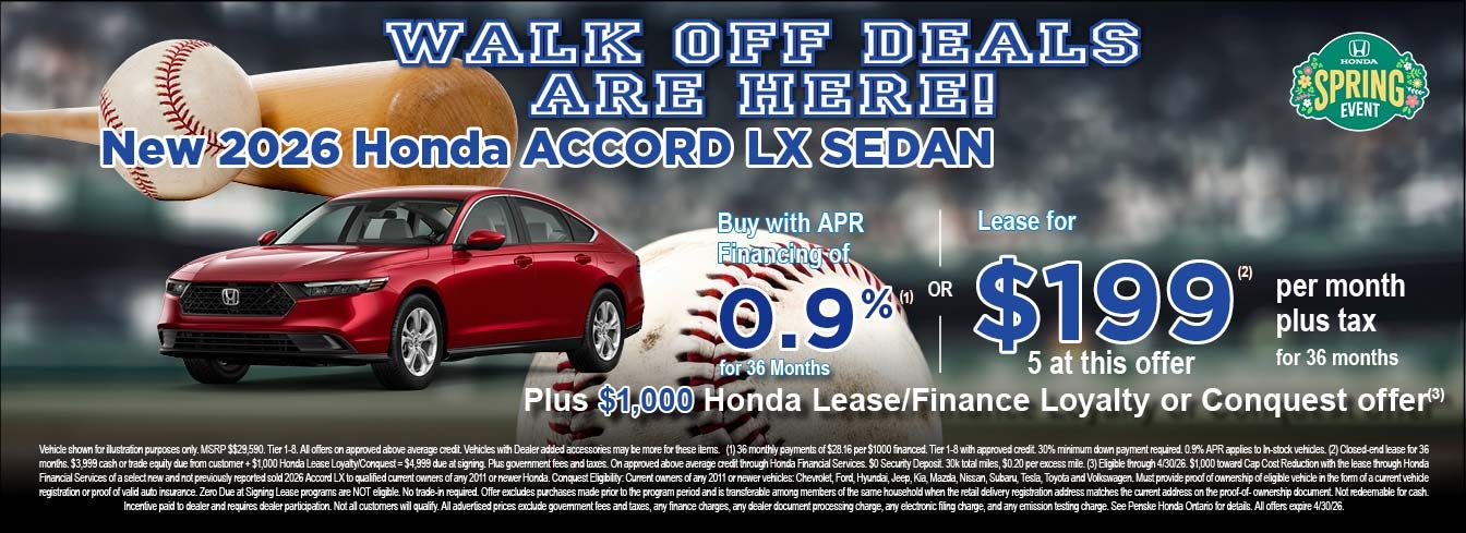 new 2026 Honda Accord LX Sedan