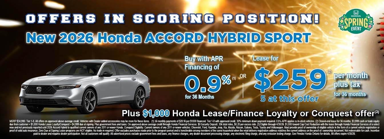 new 2026 Honda accord hybrid sport