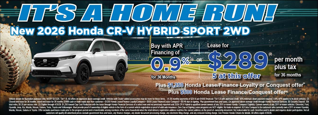 new 2026 Honda Honda CR-V Hybrid Sport 2WD