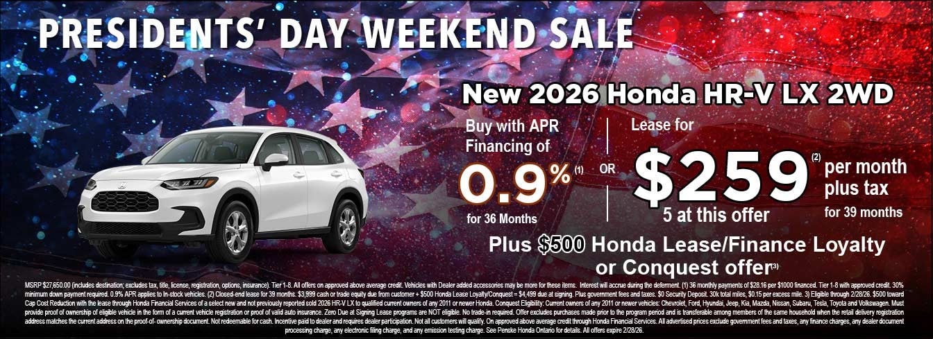 Presidents' Day Weekend Sale