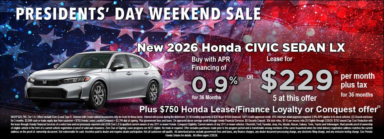 Presidents' Day Weekend Sale