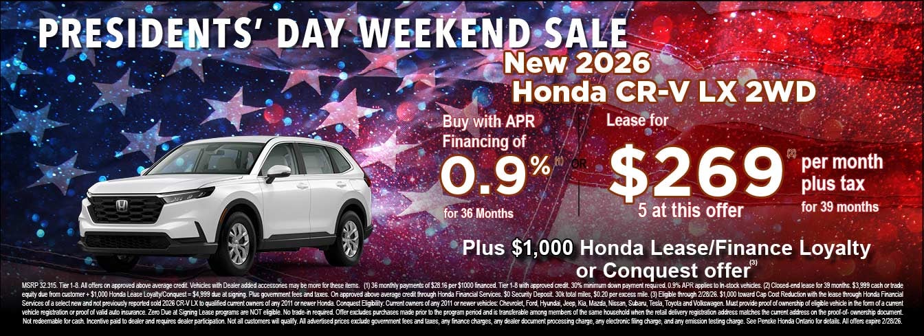 Presidents' Day Weekend Sale