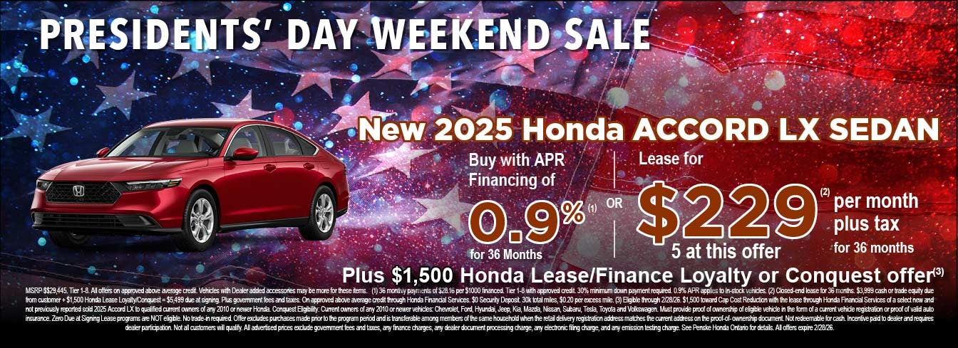 Presidents' Day Weekend Sale