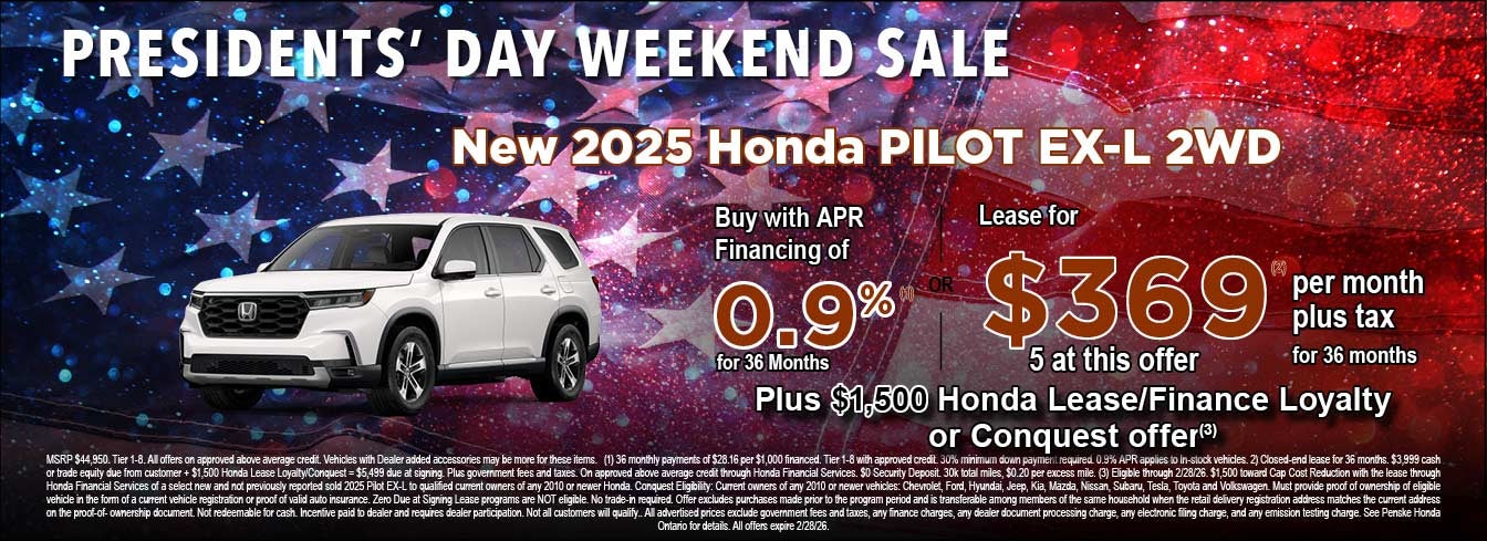 Presidents' Day Weekend Sale