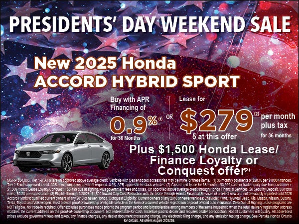 Presidents' Day Weekend Sale