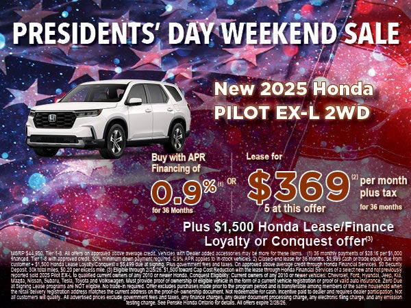Presidents' Day Weekend Sale