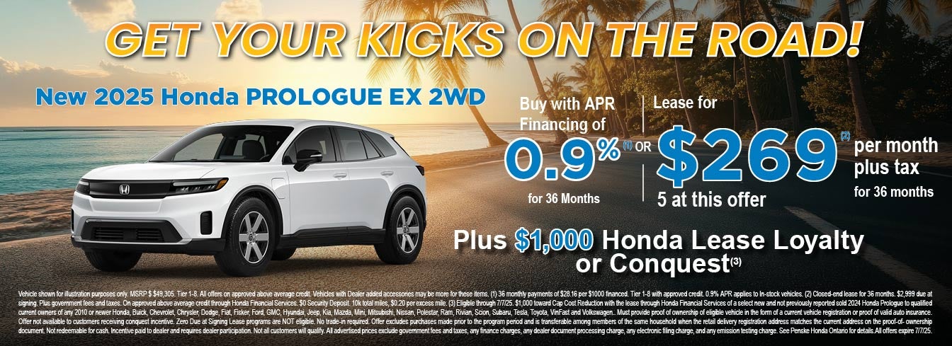 NEW 2025 HONDA PROLOGUE EX 2WD OFFER