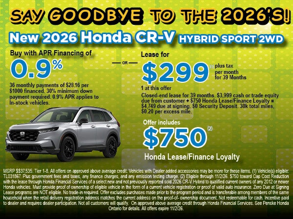 New Honda CR-V Hybrid