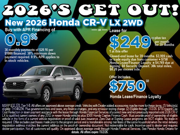 New Honda CR-V LX