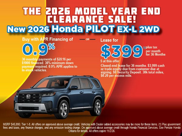 New Honda Pilot Ex-L