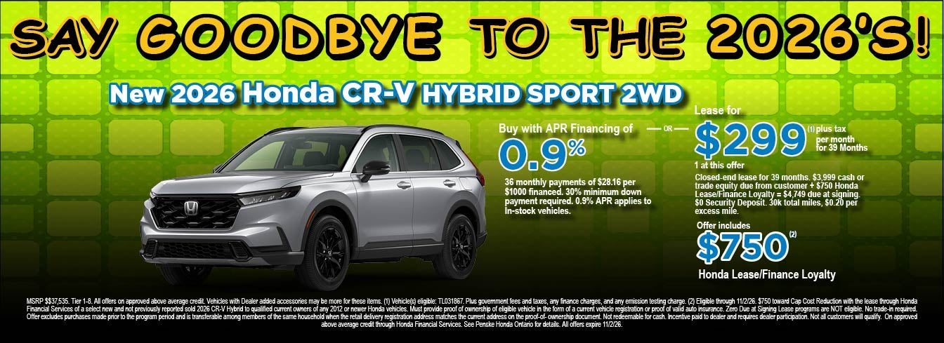New Honda CR-V Hybrid 