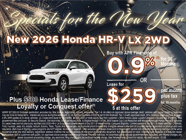 Specials For The New Year