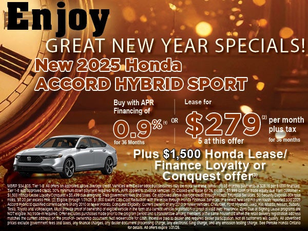 Specials For The New Year