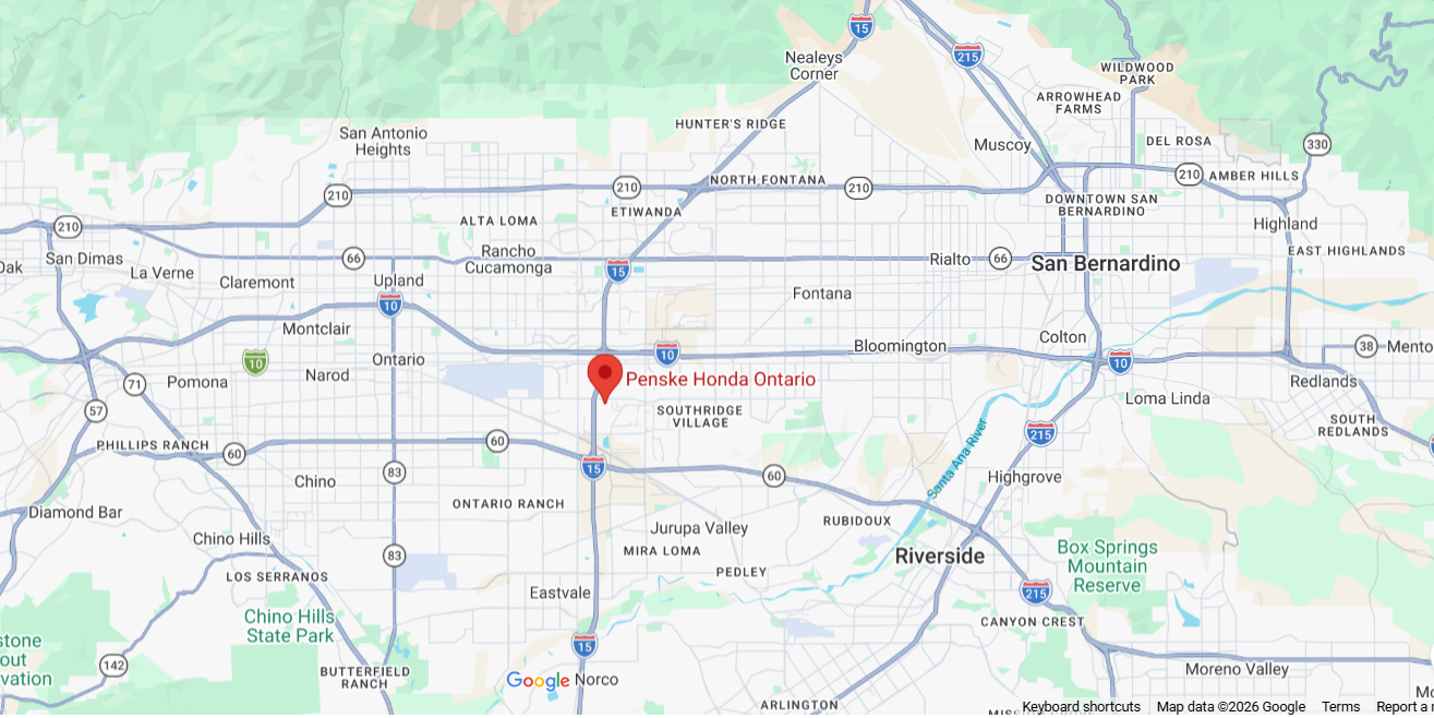 Penske Honda Ontario Map