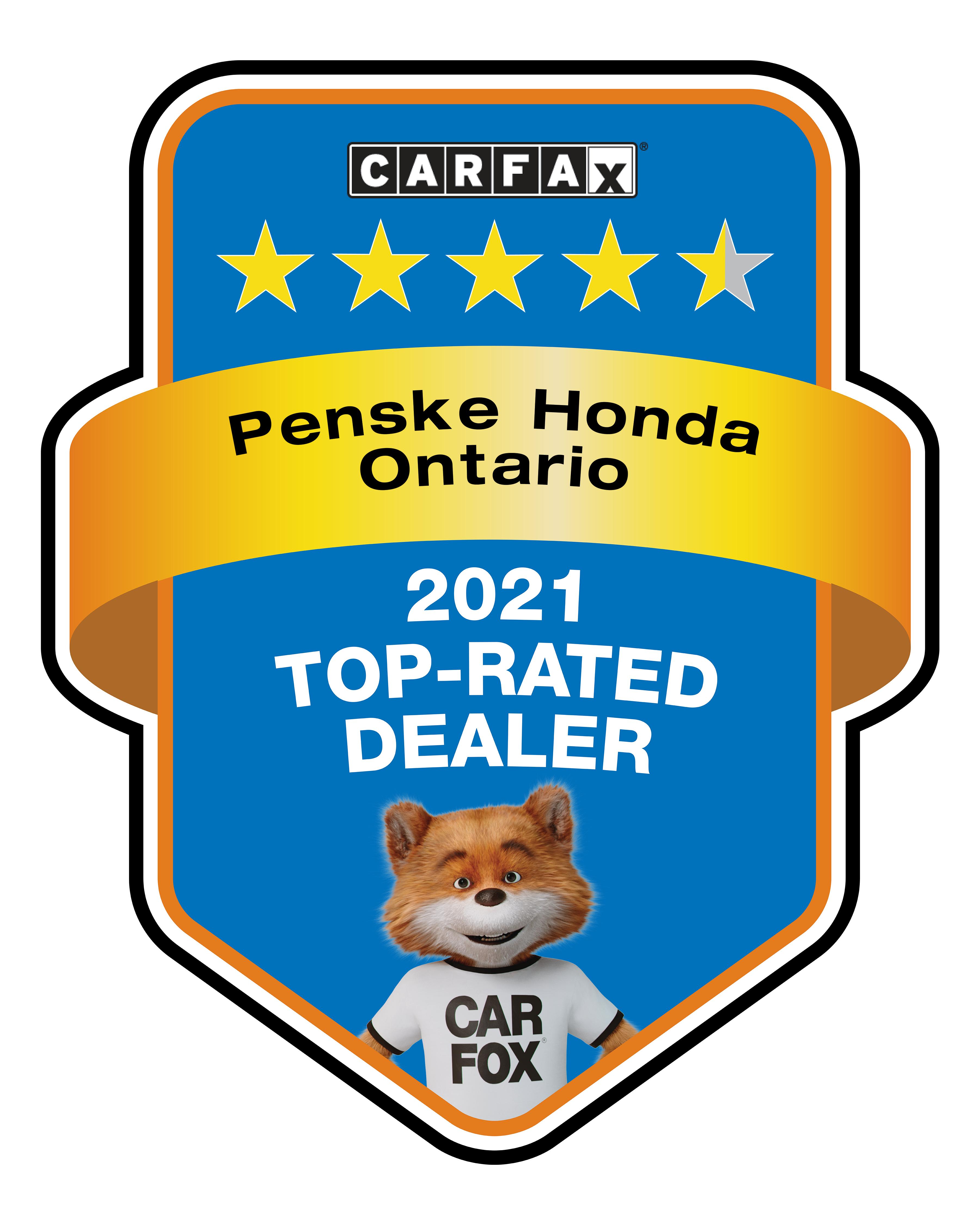 Penske Honda Ontario in Ontario, CA is CarFax Top Rated Dealer of the Year 2022